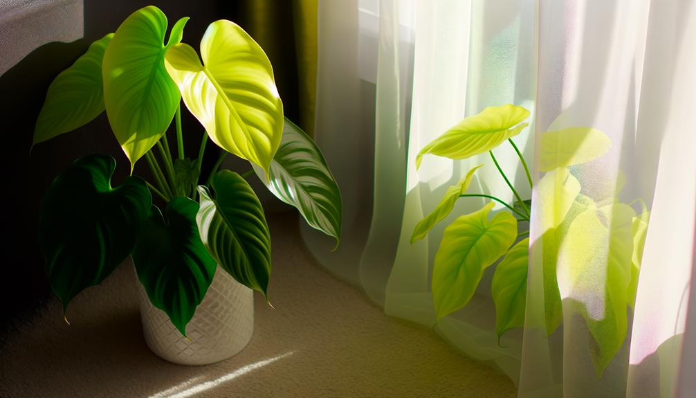 adequate light for plants