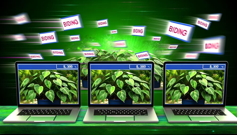 auctioning plants through internet