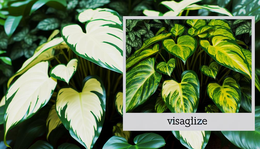 comparing philodendron cream splash