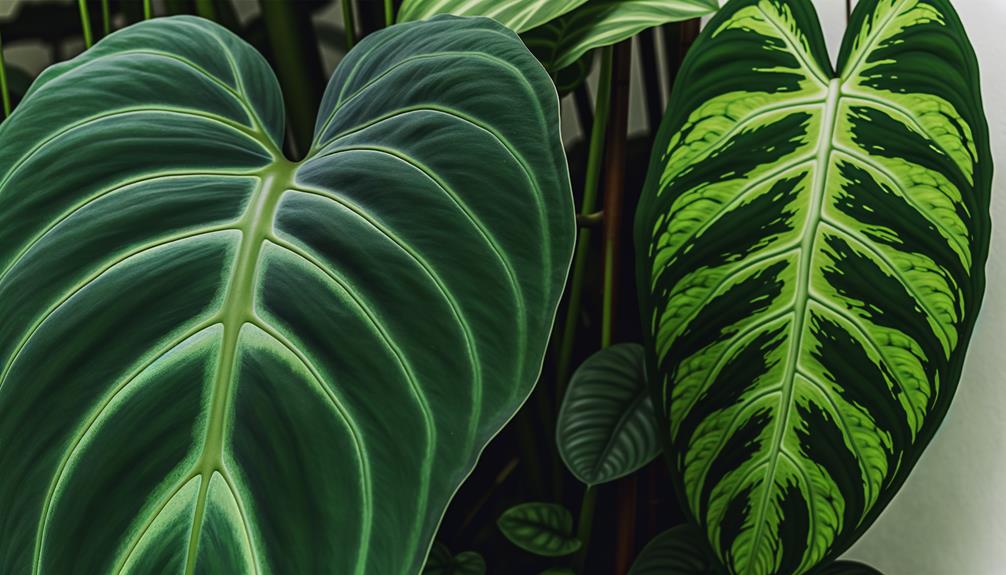 comparing philodendron gloriosum varieties