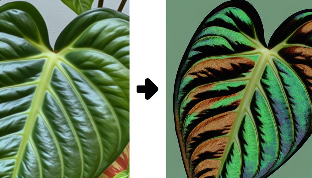 comparing philodendron hederaceum varieties