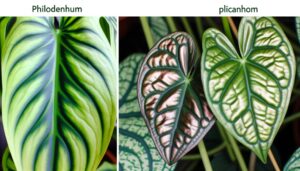 comparing philodendron lupinum micans