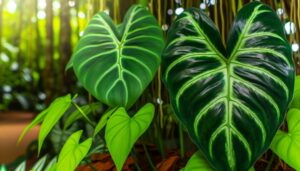 comparing philodendron pastazanum