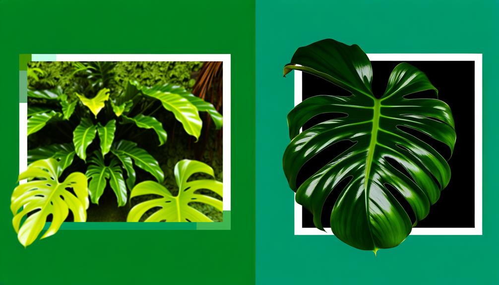 comparing philodendron varieties visually