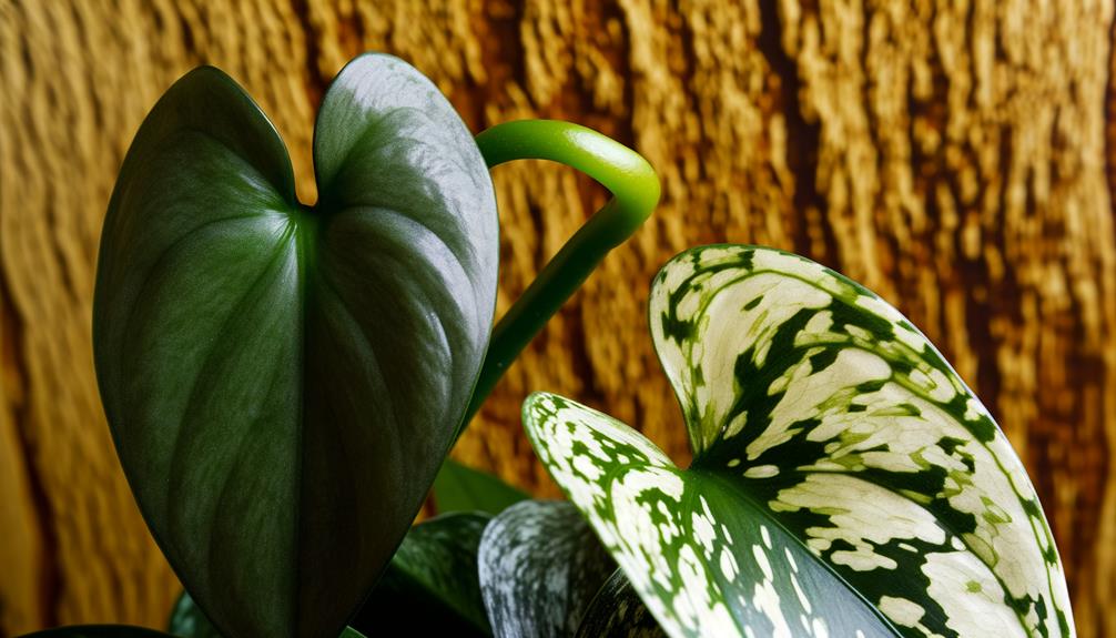 comparing philodendron vs scindapsus