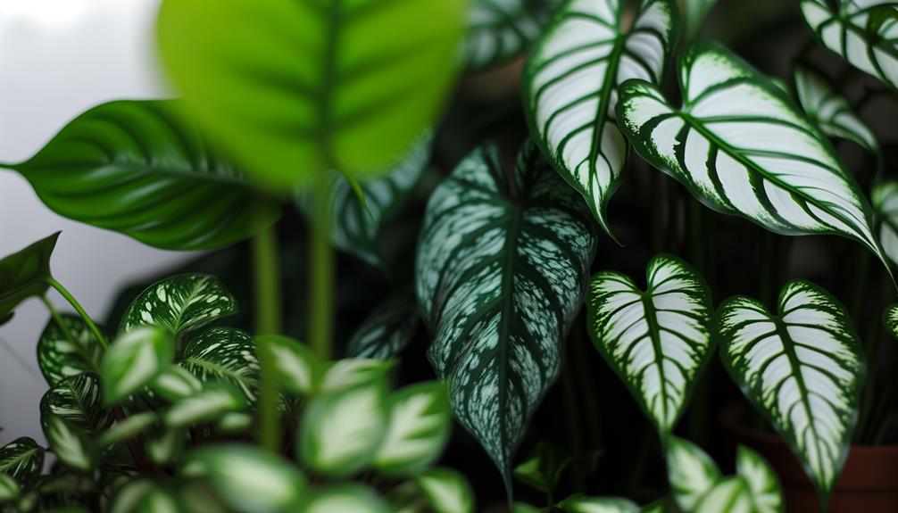 elegant variegated foliage plant