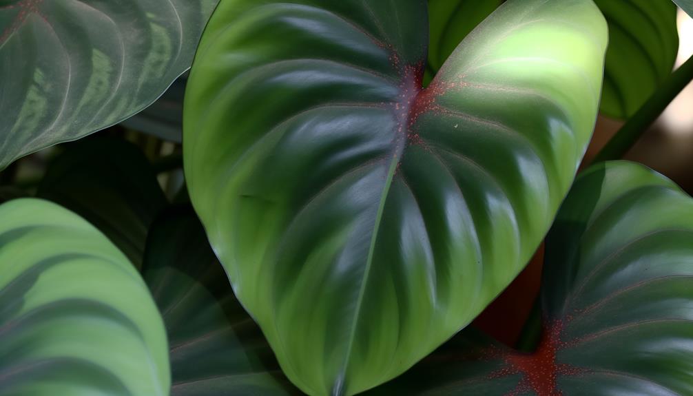 exotic plant with velvety leaves