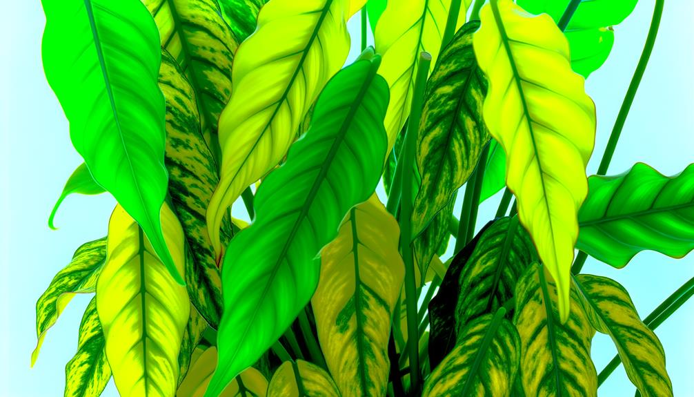 golden autumn foliage display