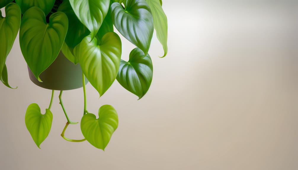 houseplant with heart shaped leaves