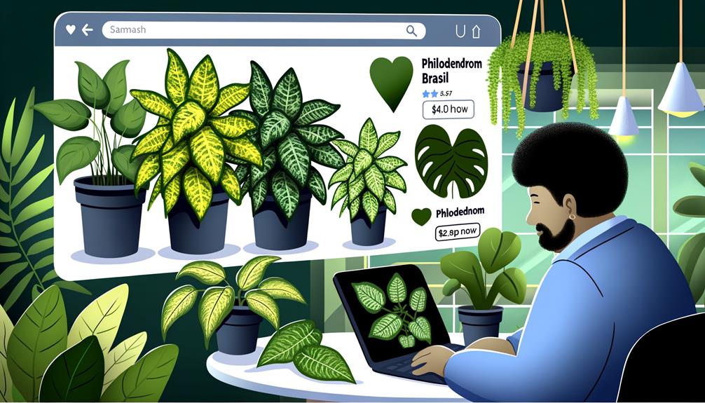 online plant shopping experience