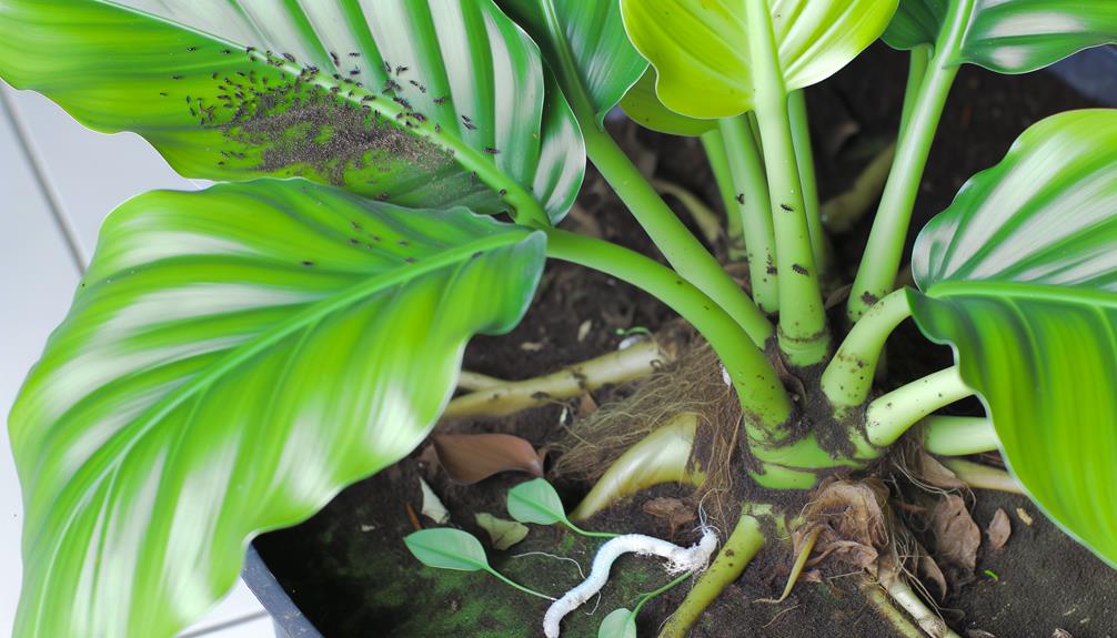 pest in houseplants pots