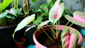 philodendron not pink color