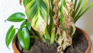 philodendron selloum leaves rotting