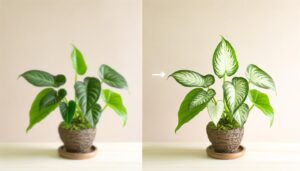 plant comparison white philodendron