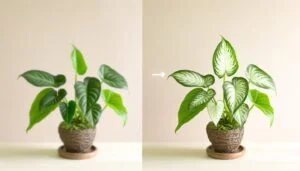plant comparison white philodendron