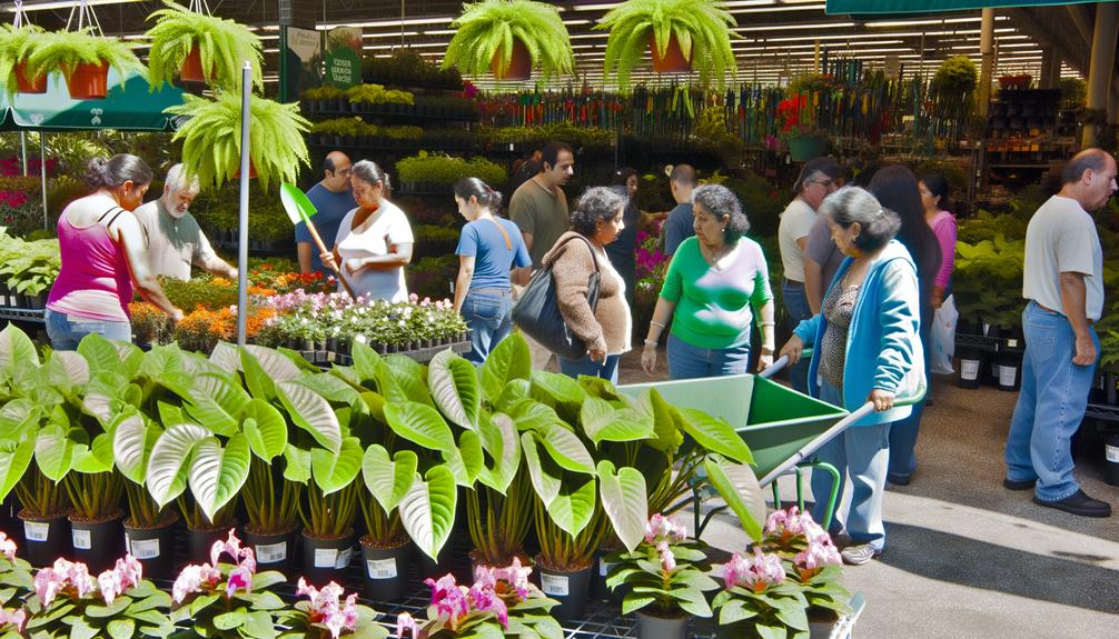 plant selection at nurseries