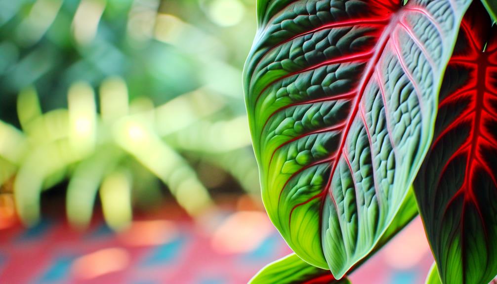 rare red backed philodendron variety