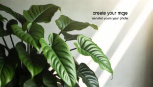 tropical plant with lobed leaves