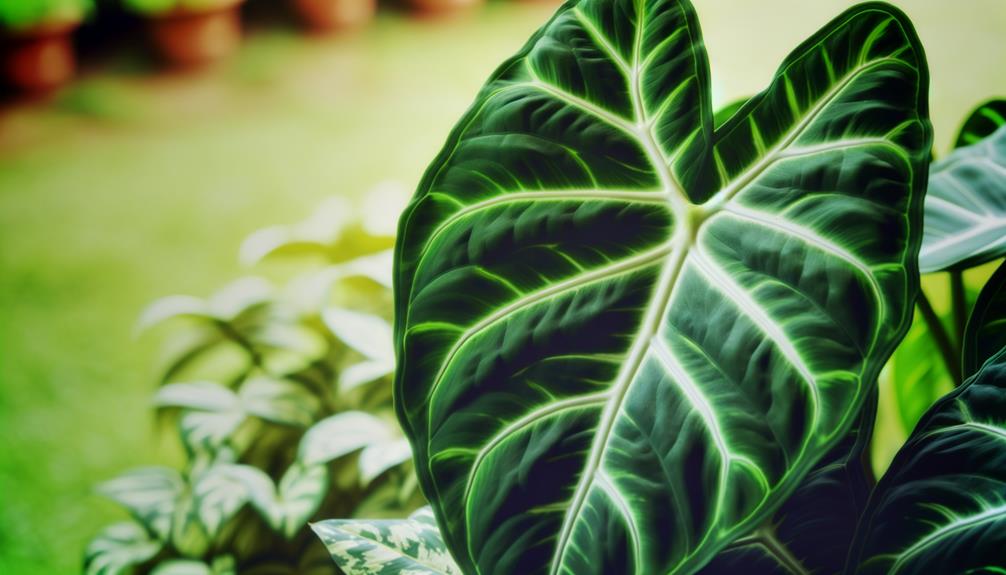 unique alocasia frydek plant