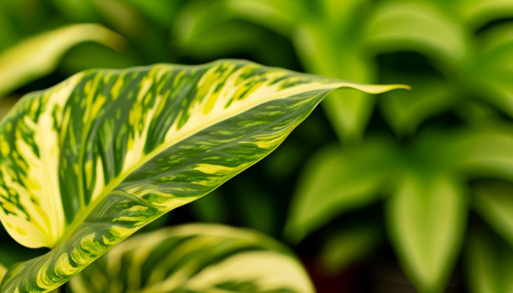 unique plant with stripes