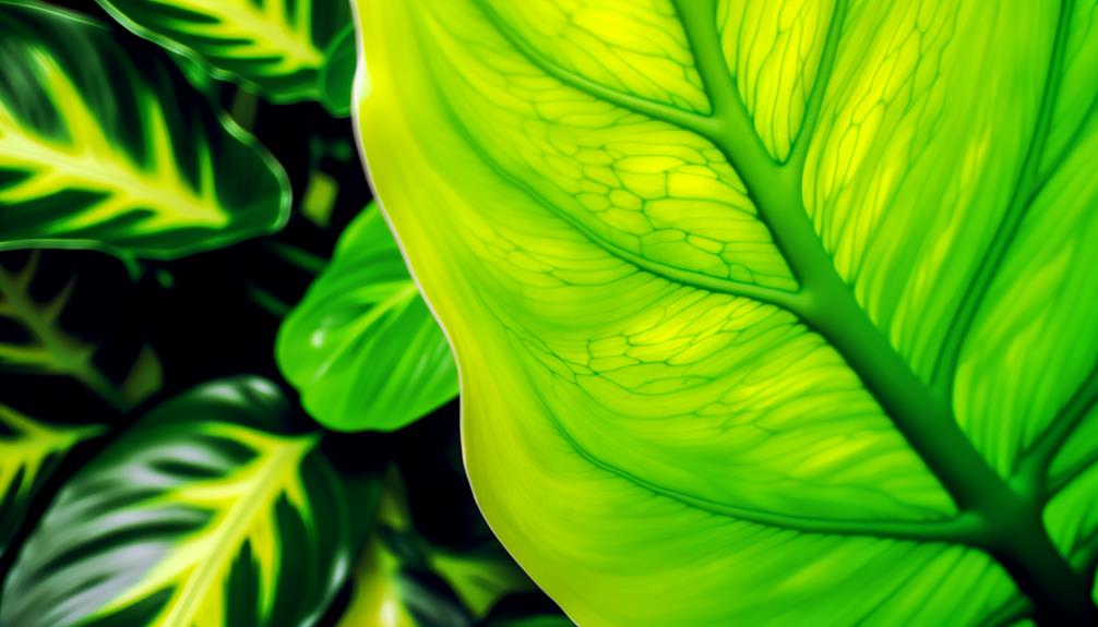 vibrant green heart shaped leaves